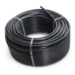 لفة أنابيب بلاستيك HDPE ضغط 8 بار PE 80 قطر خارجي 90 مم SDR 17 لون اسود