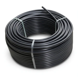 HDPE Plastic Coil Pipe Nominal Pressure 8 Bar PE 80 OD 90 mm SDR 17 Black