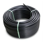 لفة أنابيب HDPE ضغط 8 بار PE 80 قطر خارجي 110 مم SDR 17 أسود