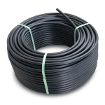 لفة أنابيب HDPE ضغط 8 بار PE 80 قطر خارجي 140 مم SDR 17 لون أسود