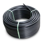 لفة أنابيب HDPE ضغط 8 بار PE 80 قطر خارجي 160 مم SDR 17 لون اسود