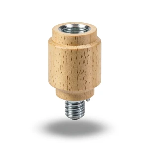 Single Wooden Lamp Holder E27 (1L) - Standard Screw Base