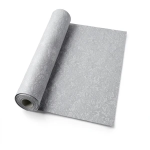 Italian Wallpaper Patterned Design Gray Color, Size 10m x 1.06m, Model RC19026