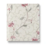 Wall Decoration Floral Design 10 m x 0.73 m Pale Beige, Model 3918