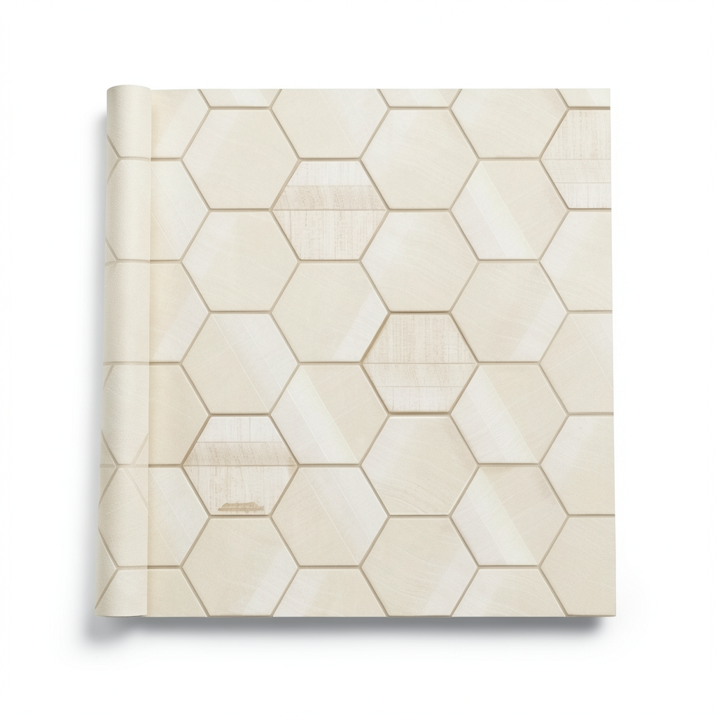 Italian Wallpaper 10m x 0.73m Light Beige, Model 44805