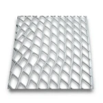 Galvanised Expanded Metal Thickness 1.8 mm Size 1×2 meters