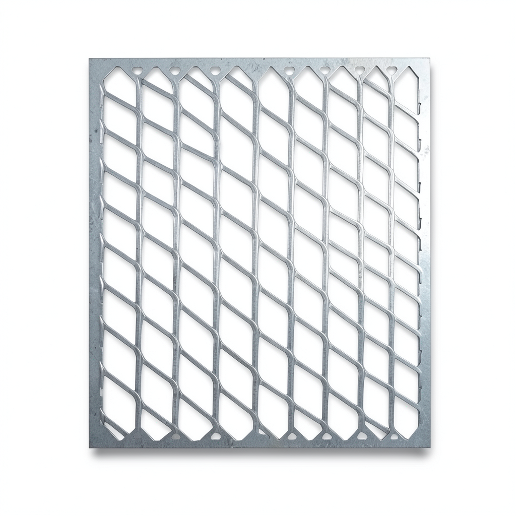 Galvanised Expanded Metal Thickness 2.7 mm Size 1×2 meters