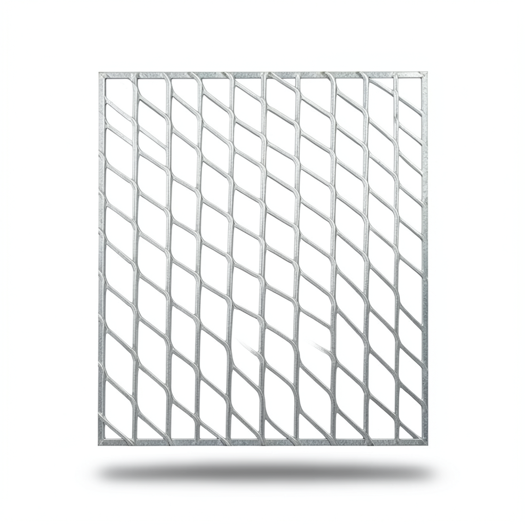 Galvanised Expanded Metal 4 mm Thickness 1×2 meters