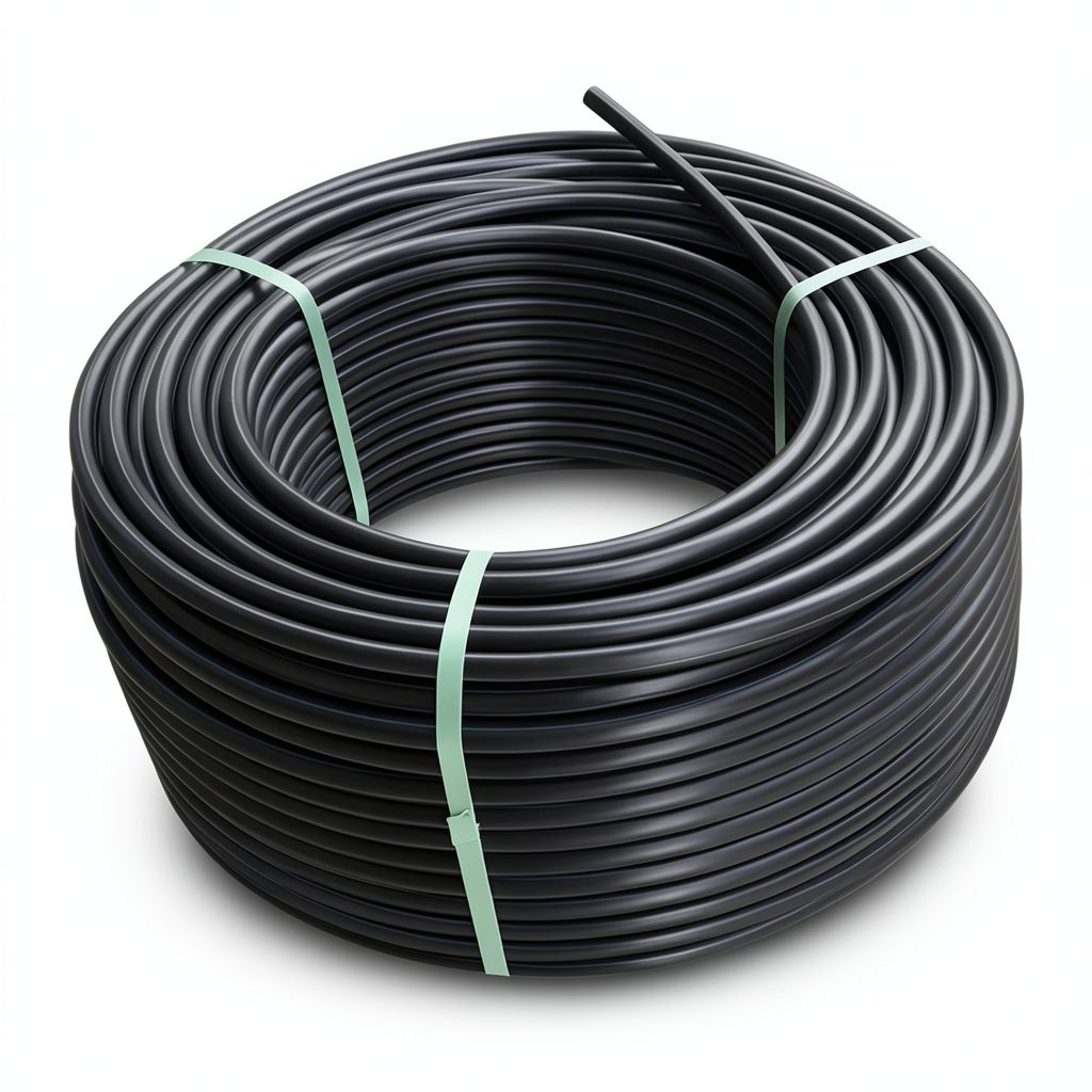 HDPE Coil Pipe PN 8 Bar PE 80 OD 75 mm SDR 17 Black
