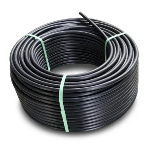HDPE Plastic Coil Pipe Nominal Pressure 8 Bar PE 80 OD 90 mm SDR 17 Black