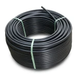 لفة أنابيب HDPE ضغط 8 بار PE 80 قطر خارجي 110 مم SDR 17 أسود