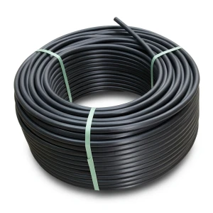 لفة أنابيب HDPE ضغط 8 بار PE 80 قطر خارجي 110 مم SDR 17 أسود