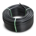 لفة أنابيب HDPE ضغط 8 بار PE 80 قطر خارجي 140 مم SDR 17 لون أسود