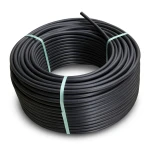 لفة أنابيب HDPE ضغط 8 بار PE 80 قطر خارجي 160 مم SDR 17 لون اسود