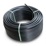 لفة أنابيب HDPE ضغط 10 بار PE 80 قطر خارجي 25 مم SDR 13.6 لون أسود