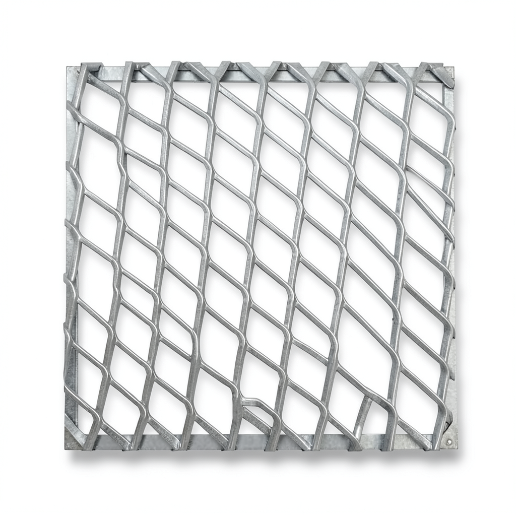 Galvanised Expanded Metal Thickness 2.7 mm Size 1.22×2.44 meters