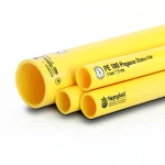 مواسير HDPE نيبروبلاست PE 100 ضغط 6 بار قطر خارجي 315 مم سمك 11.5 مم لون أصفر 