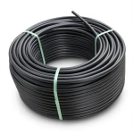 لفة أنابيب HDPE ضغط اسمي 8 بار PE 80 قطر خارجي 50 مم SDR 17 لون أسود