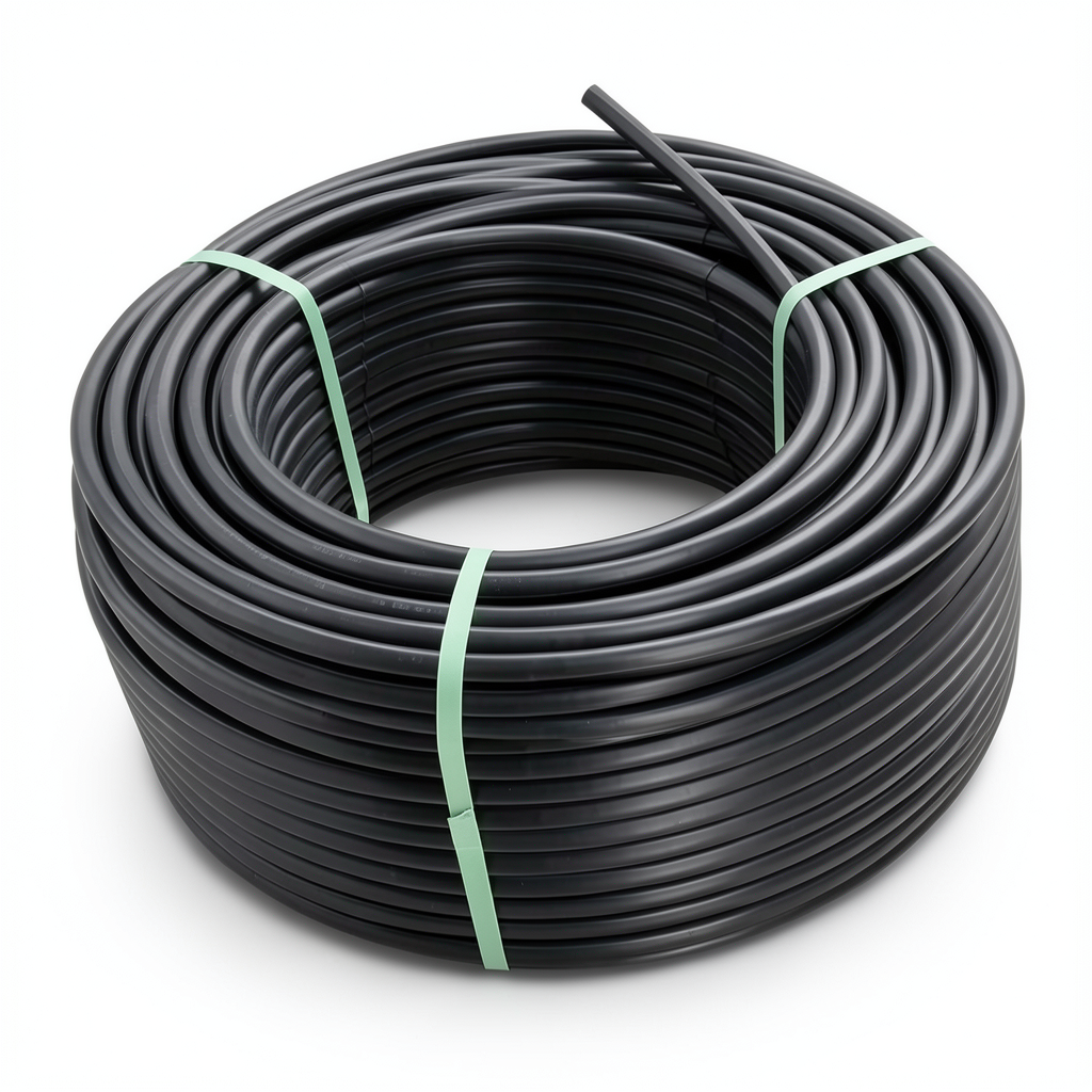 لفة أنابيب HDPE ضغط 10 بار PE 80 قطر خارجي 160 مم SDR 13.6 لون اسود