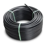 لفة أنابيب HDPE ضغط 8 بار PE 80 قطر خارجي 75 مم SDR 17 لون أسود