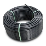 لفة أنابيب بلاستيك HDPE ضغط 8 بار PE 80 قطر خارجي 90 مم SDR 17 لون اسود