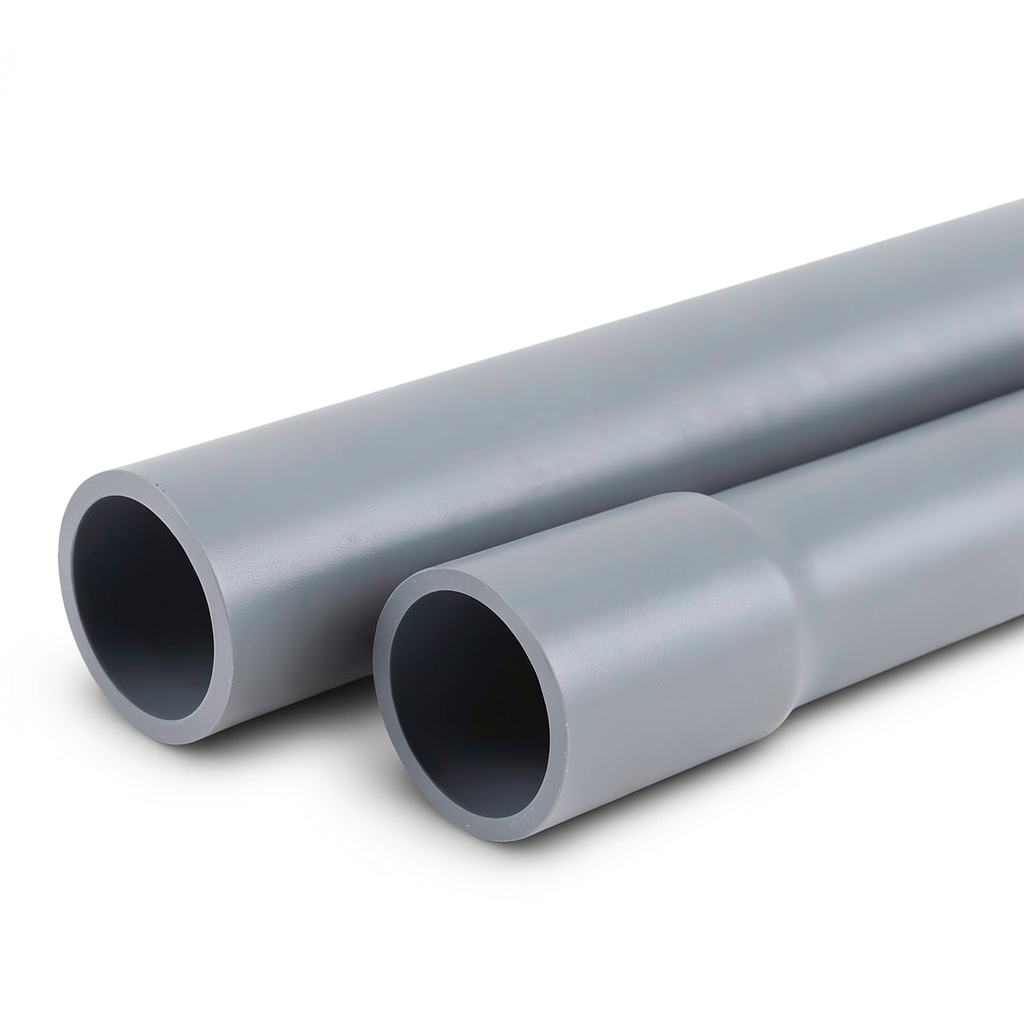 UPVC Pipes Nominal Pressure 10 Bar Outer Diameter 280 mm Thickness 13.40 mm Gray