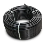 لفة أنابيب HDPE ضغط 10 بار PE 80 قطر خارجي 25 مم SDR 13.6 لون أسود