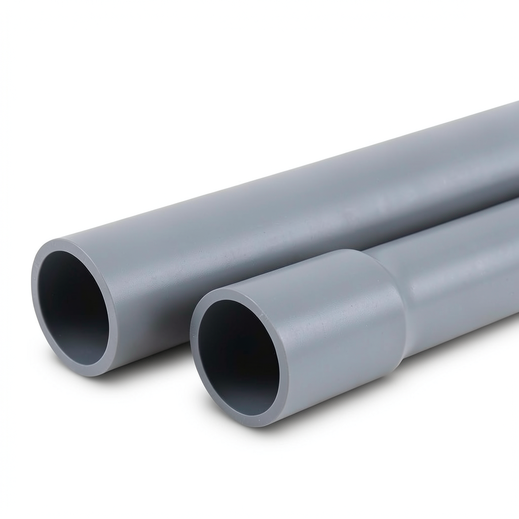 UPVC Pipes Nominal Pressure 6 Bar Outside Diameter 225 mm Thickness 6.6 mm Gray