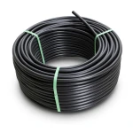لفة أنابيب HDPE ضغط 10 بار PE 80 قطر خارجي 25 مم SDR 13.6 لون أسود