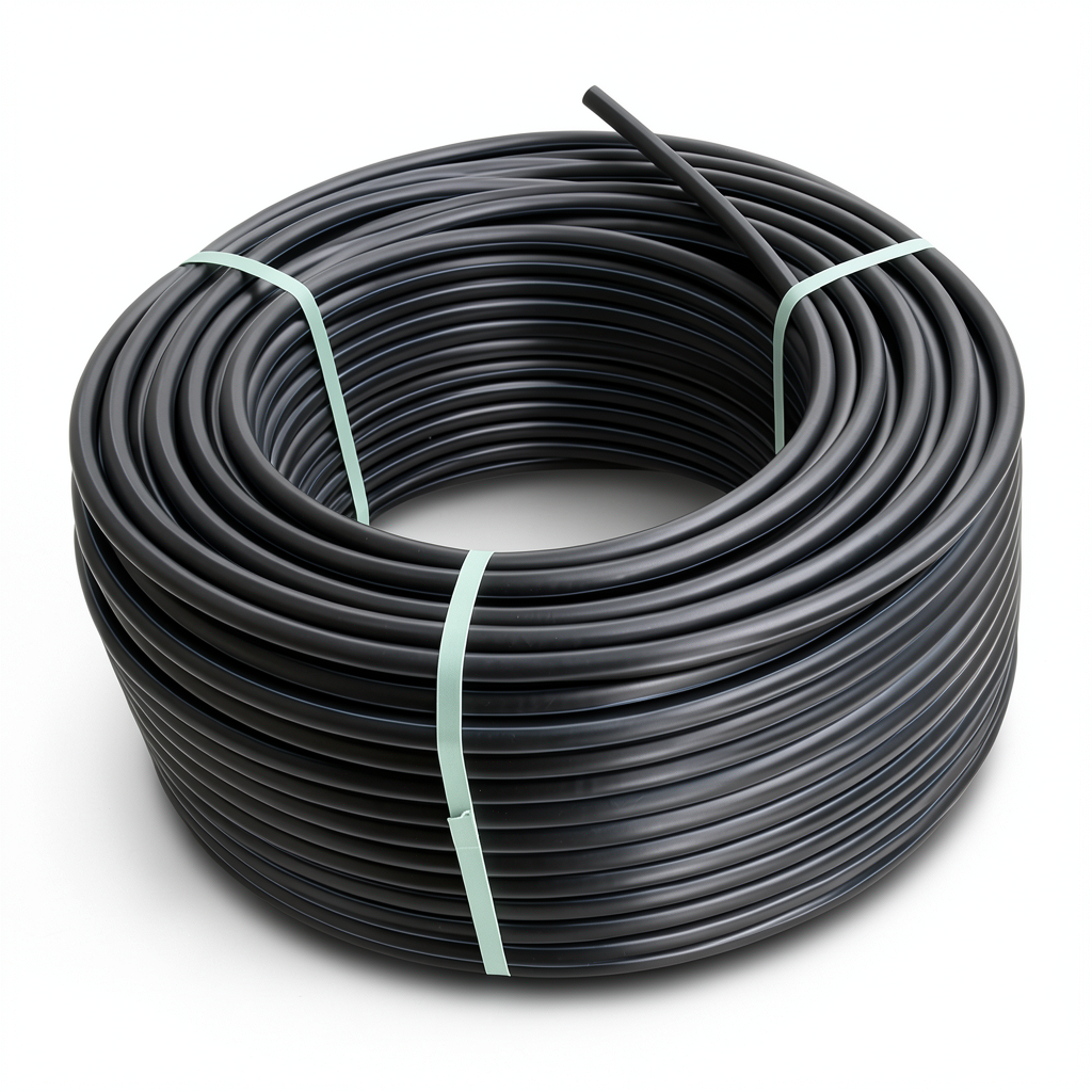 HDPE Plastic Coil Pipe PN 10 Bar PE 80 OD 90 mm SDR 13.6 Black