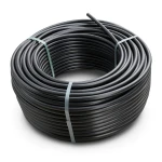 لفة أنابيب HDPE ضغط 10 بار PE 80 قطر خارجي 110 مم SDR 13.6 لون أسود