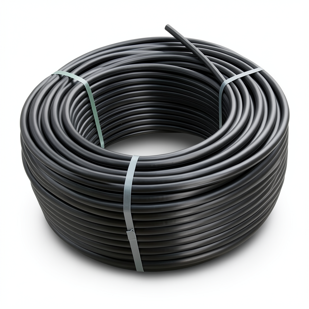 لفة أنابيب HDPE ضغط 10 بار PE 80 قطر خارجي 110 مم SDR 13.6 لون أسود