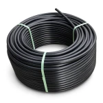 لفة أنابيب HDPE ضغط 10 بار PE 80 قطر خارجي 125 مم SDR 13.6 لون أسود