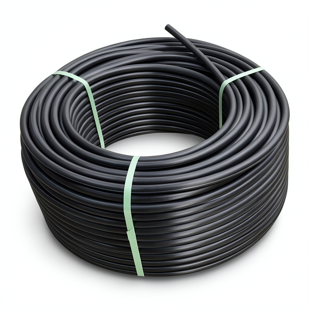 لفة أنابيب HDPE ضغط 10 بار PE 80 قطر خارجي 125 مم SDR 13.6 لون أسود