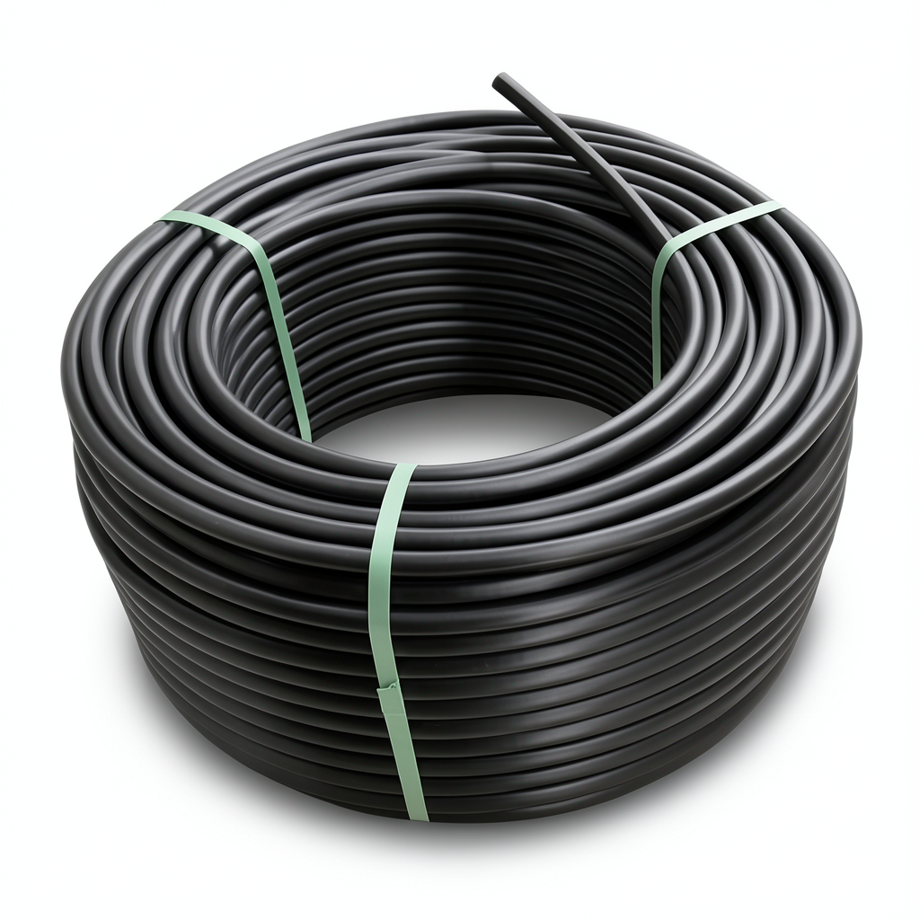 HDPE Polyethylene Plastic Coil Pipe 12.5 Bar PE100 75 mm SDR 13.6 Black