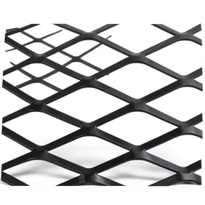 Hot Rolled Black Steel Expanded Metal Mesh Thickness 1.4 mm Width 1.22 m Length 1 m