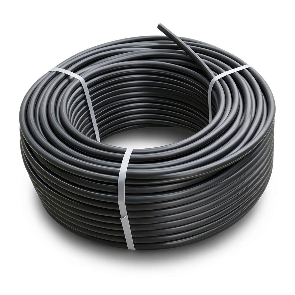 HDPE Plastic Coil Pipe Nominal Pressure 12.5 Bar PE 100 OD 125 mm SDR 13.6 Black