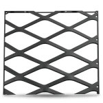 Hot Rolled Black Steel Expanded Metal Mesh Thickness 1.4 mm Width 1.22 M Length 2 M