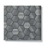 Italian Wallpaper Geometric Design 10m x 0.73m Dark Grey