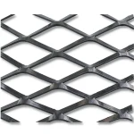 Hot Rolled Black Steel Expanded Metal Mesh Thickness 1.2 mm Width 1.22 m Length 3 m