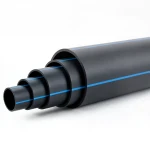 أنابيب HDPE ضغط  16 بار [PE 100] قطر خارجي 225 مم  SDR 11  لون اسود مع خط ازرق | مصنع المنى