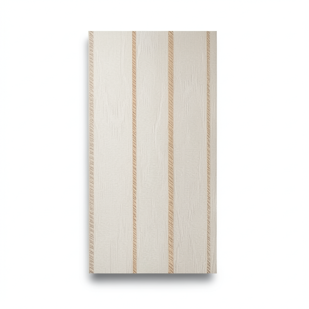 Italian Wallpaper Striped Design 10m x 0.73m, Pale Beige