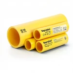 مواسير HDPE نيبروبلاست PE 100 ضغط 6 بار قطر خارجي 450 مم سمك 16.4 مم لون أصفر 