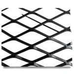 Hot Rolled Steel Expanded Metal Mesh Thickness 1.4 mm Width 1.22 m Length 4 m, Black
