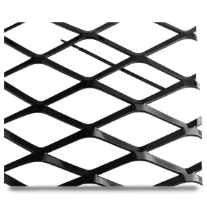 Hot Rolled Steel Expanded Metal Mesh Thickness 1.4 mm Width 1.22 m Length 4 m, Black