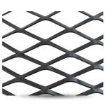 Hot Rolled Black Steel Expanded Metal Mesh 1.5 mm Thick 1.22m Width 5m Length