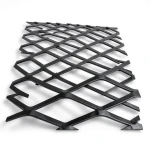 Hot Rolled Black Steel Expanded Metal Mesh Thickness 1.4 mm Width 1.22 m Length 1 m