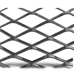 Hot Rolled Black Steel Expanded Metal Mesh Thickness 1.4 mm Width 1.22 m Length 1 m