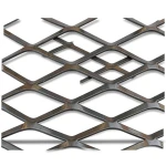 Hot Rolled Black Steel Expanded Metal Mesh Thickness 1.4 mm Width 1.22 M Length 2 M