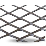 Hot Rolled Steel Expanded Metal Mesh 1.5 mm Thickness 1.22x3 m Black